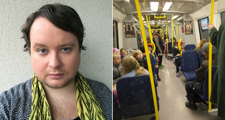 homofobi, tunnelbana, Man, Attack